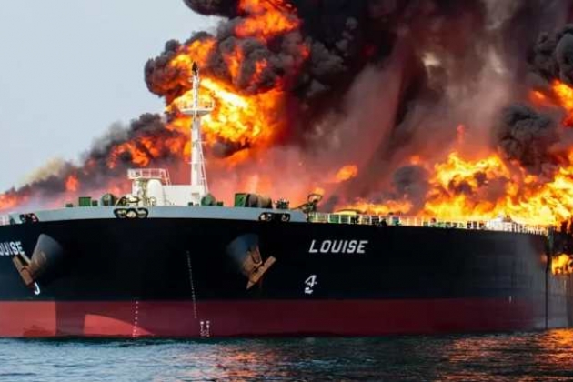 Un drone iranien frappe le pétrolier Louise dans le golfe Persique.
