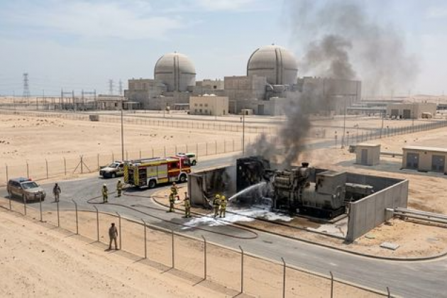 Trois drones attaquent la centrale nucléaire de Barakah aux Émirats arabes unis.