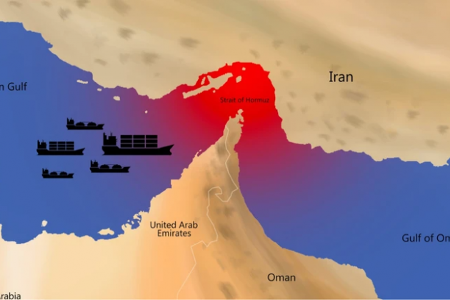 Les exportations de pétrole iranien via le détroit d'Ormuz sont interrompues par un blocus américain.