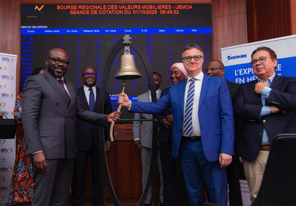 Côte d’Ivoire : Sucrivoire ouvre la voie à l’innovation financière avec la première cotation d’une obligation convertible à la BRVM
