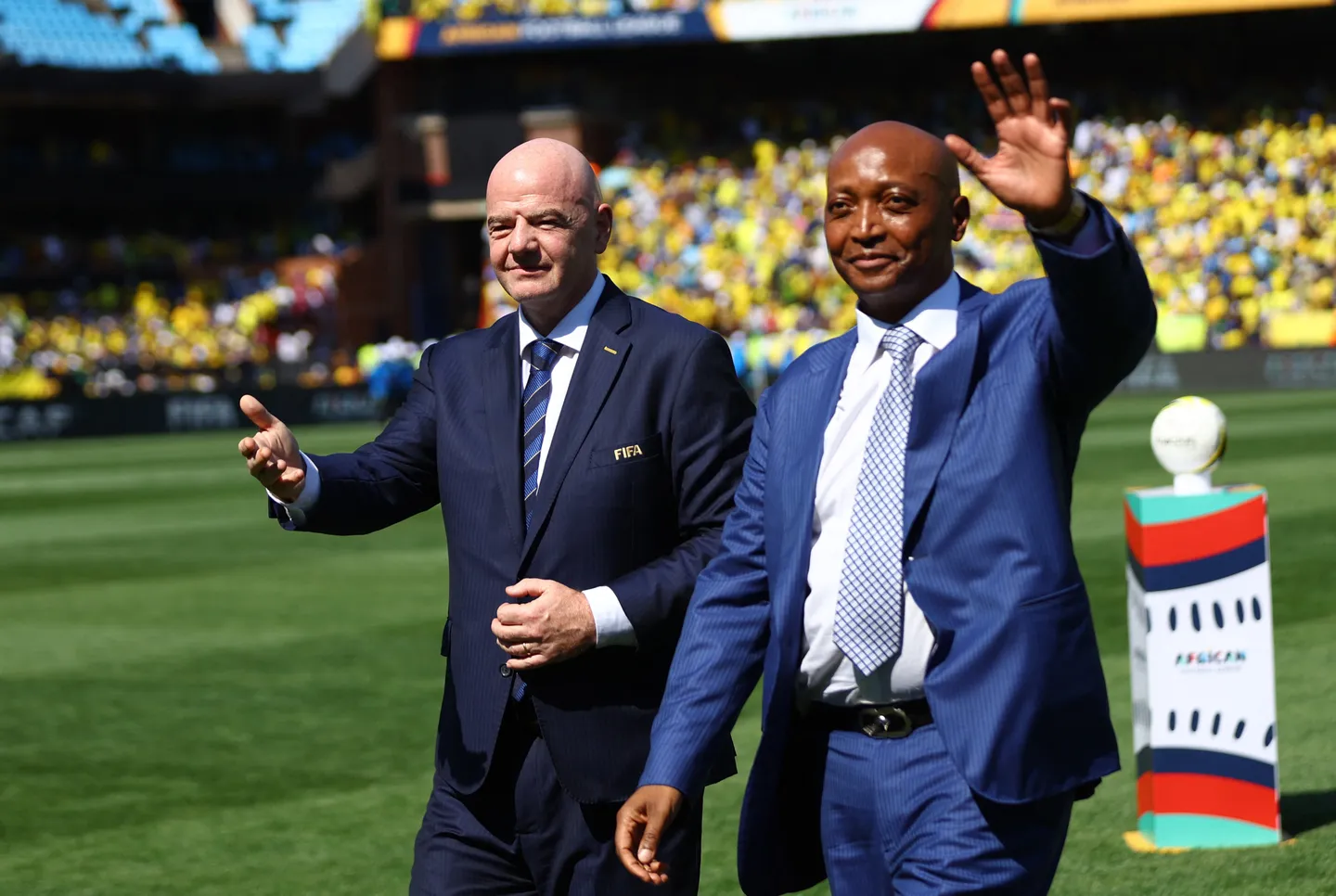 Infantino reçoit le soutien de plusieurs dirigeants influents du football africain.