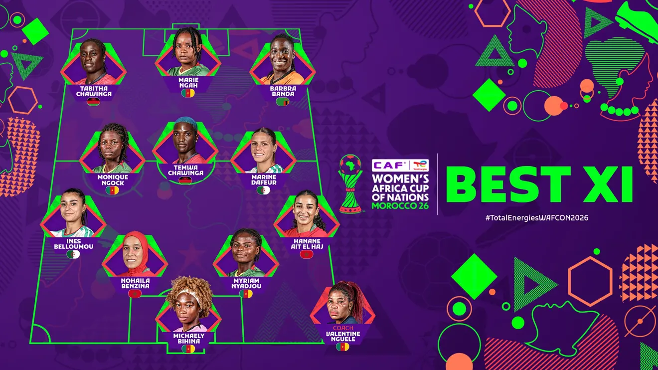 TotalEnergies CAF Coupe d’Afrique des Nations Féminine, Maroc 2026 : la CAF dévoile l’équipe type du tournoi